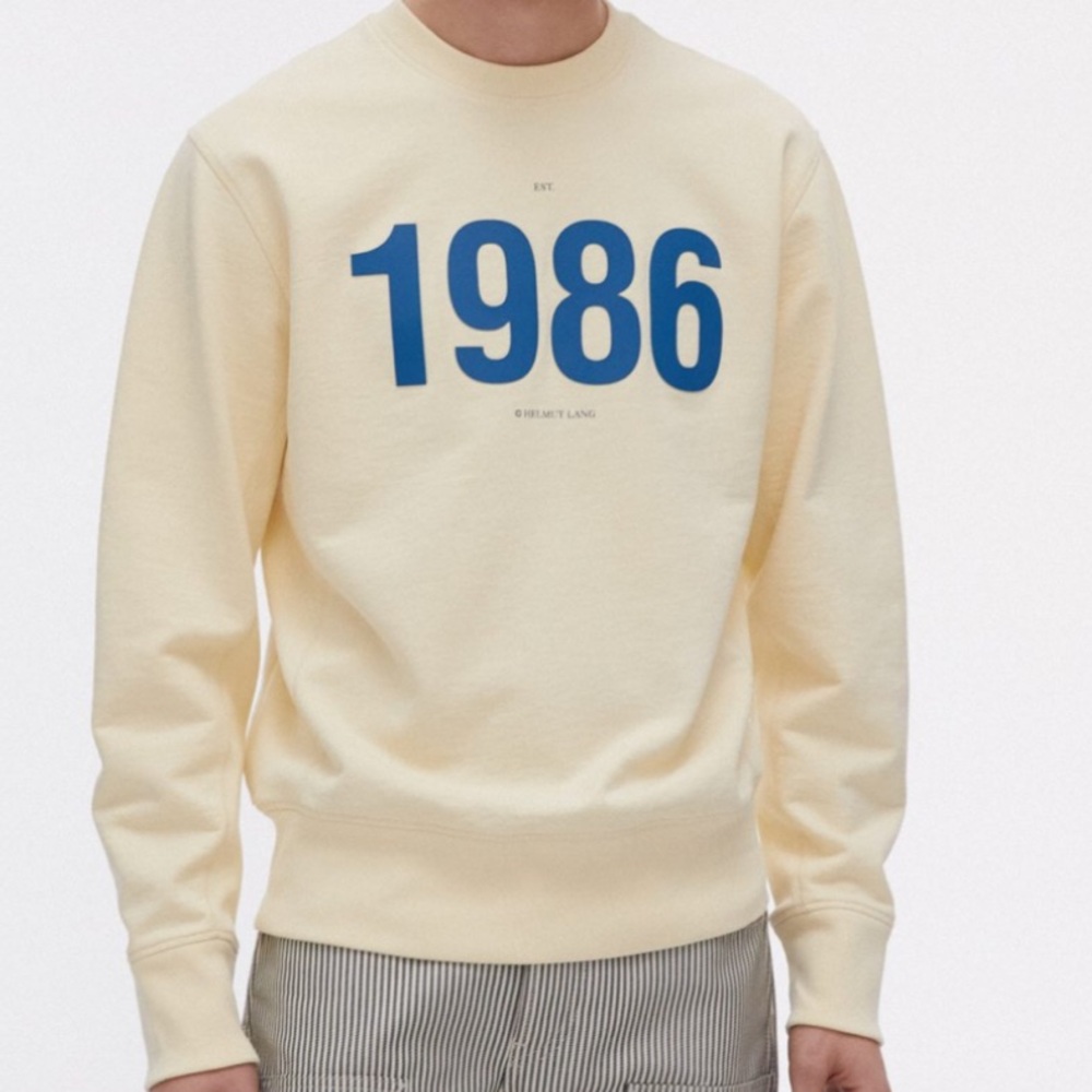 Unisex Helmut Lang Masc Crewneck Sweatshirt